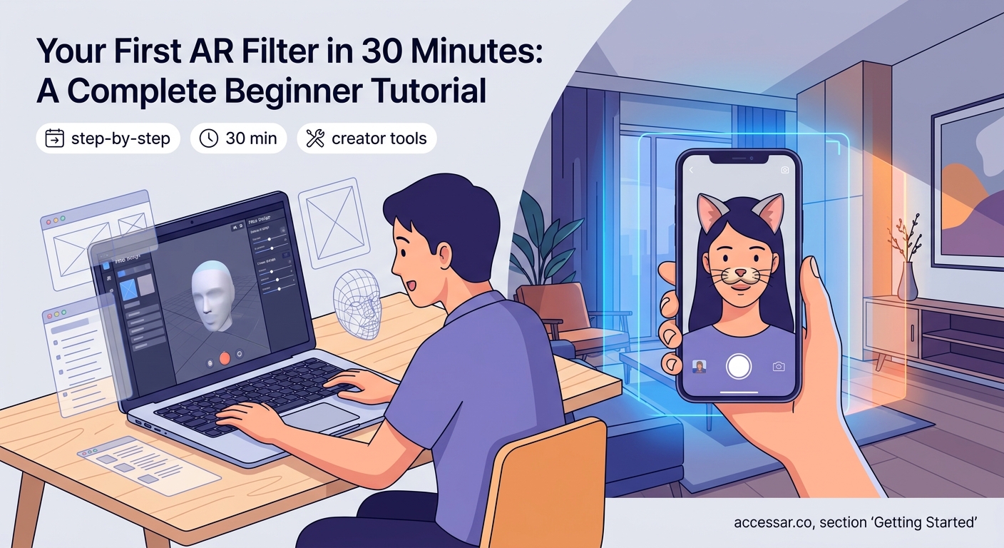 Your First AR Filter in 30 Minutes: A Complete Beginner Tutorial - Illustration 1