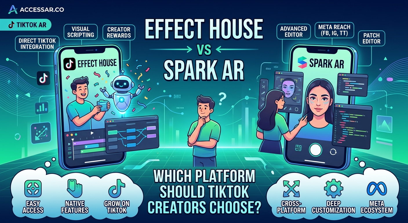 Effect House vs Spark AR: Which Platform Should TikTok Creators Choose? - Illustration 1