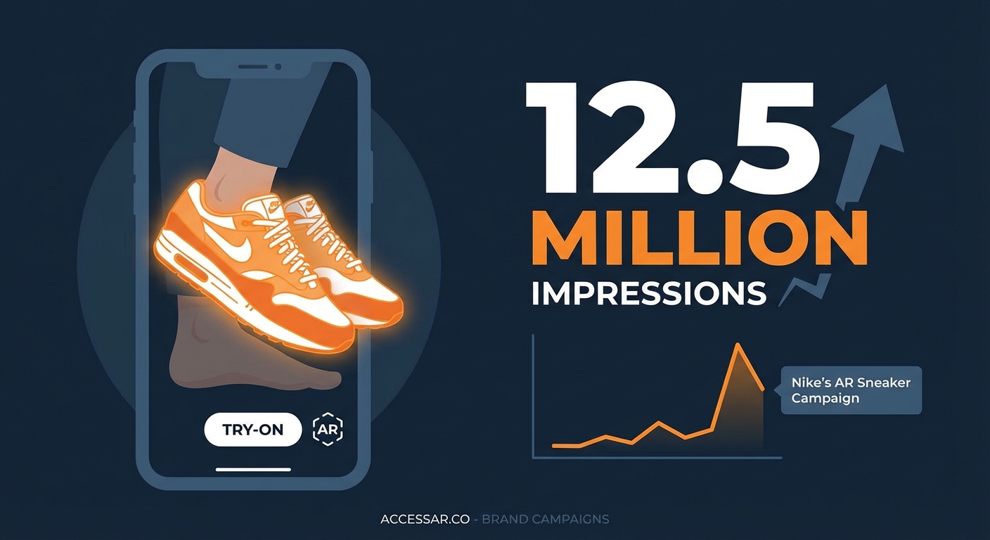 How Nike's AR Sneaker Try-On Campaign Generated 12.5 Million Impressions — 2