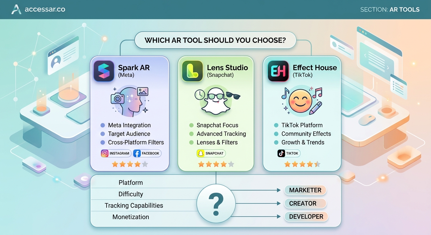Spark AR vs Lens Studio vs Effect House: Which AR Tool Should You Choose? — 2