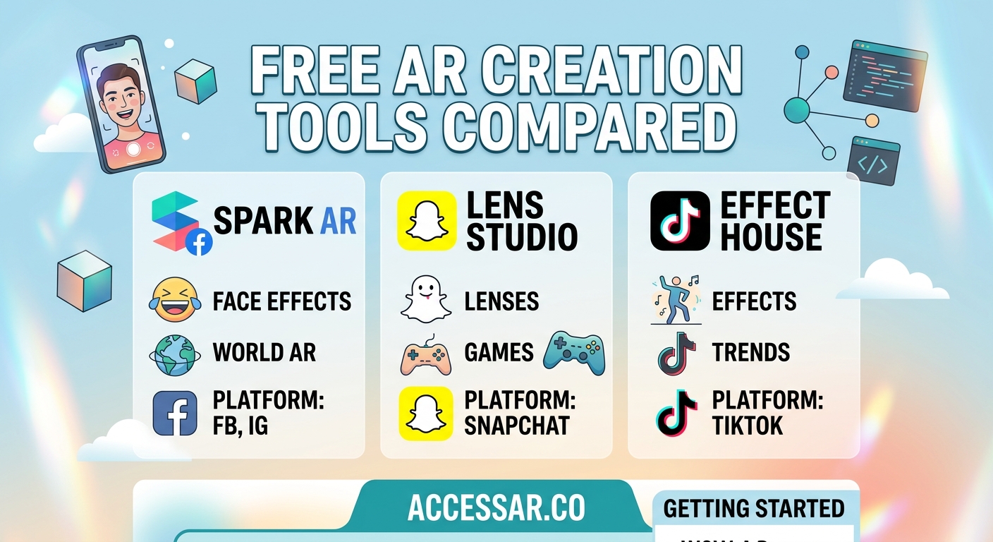 Free AR Creation Tools Compared: Spark AR vs Lens Studio vs Effect House - Illustration 2