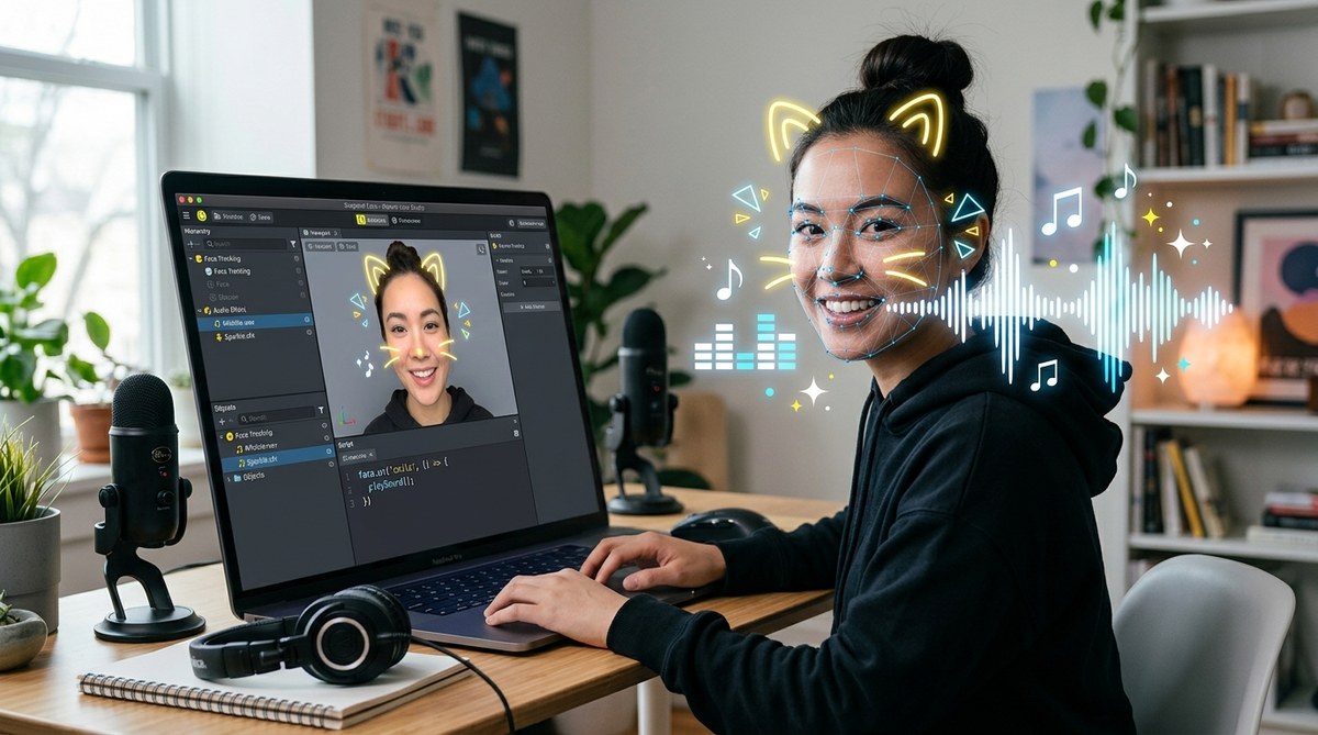 How to Add Sound Effects That Sync with Face Tracking in Snapchat Lens Studio