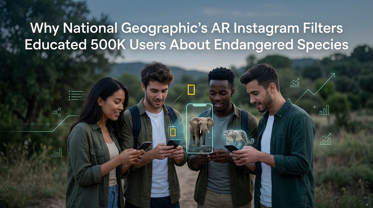 Why National Geographic's AR Instagram Filters Educated 500K Users About Endangered Species