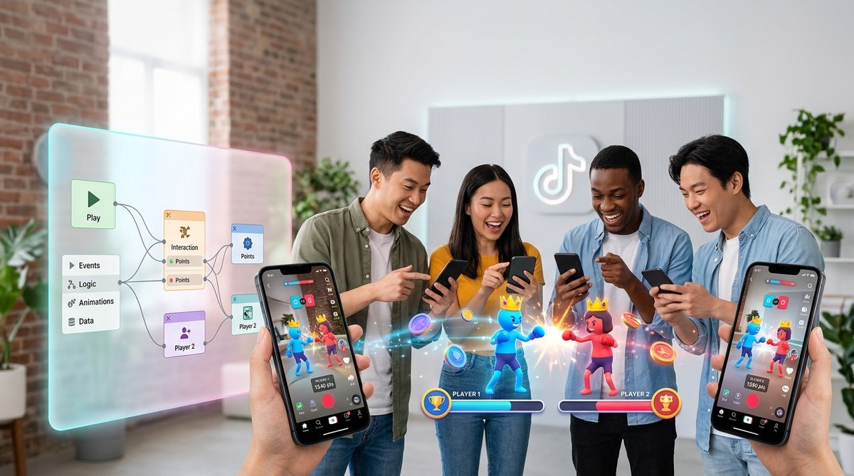 Create a Multi-Player TikTok AR Game in Effect House Without Writing a Single Line of Code